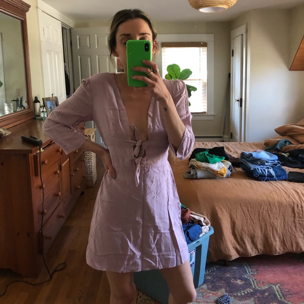 Free People Lavender Mini Dress